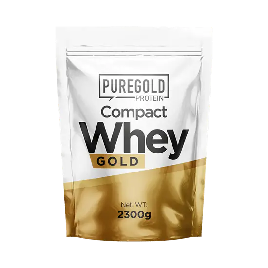 Compact Whey Gold fehérjepor - 2300 g - PureGold - fehércsokoládé málna