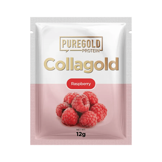 CollaGold Marha és Hal kollagén italpor hialuronsavval - Raspberry - 12g - PureGold [12 g]