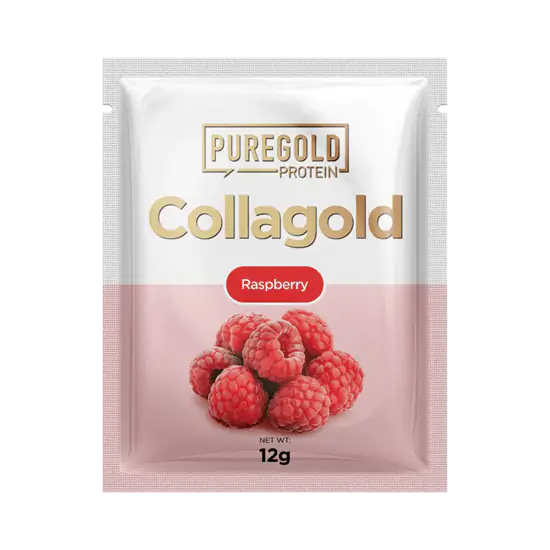 CollaGold Marha és Hal kollagén italpor hialuronsavval - Raspberry - 12g - PureGold