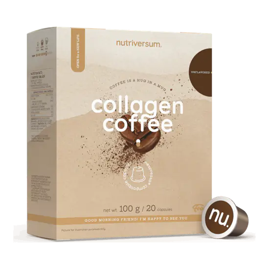 Collagen Coffee - ízesítetlen - 20 kapszula - Nutriversum