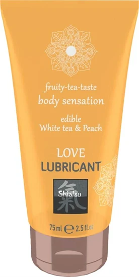Love Lubricant edible - White Tea & Peach 75ml