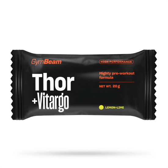 Thor Fuel + Vitargo edzés előtti stimuláns minta - 20 g - citrom-lime - GymBeam [20 g]