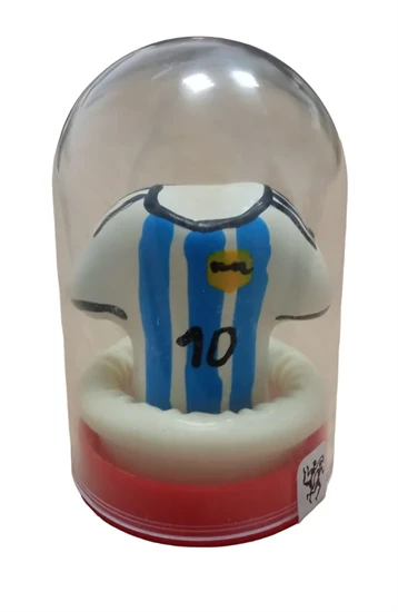 Messi - kézzel festett dizájnóvszer (1db)