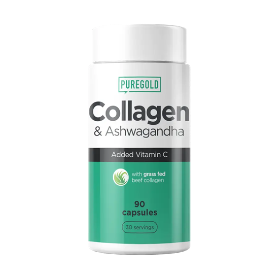 Collagen & Ashwagandha étrend-kiegészítő - 90 kapszula - PureGold [90 kapszula]