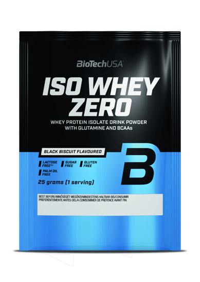 Iso Whey Zero laktózmentes - black biscuit - 25g - BioTech USA [25 g]