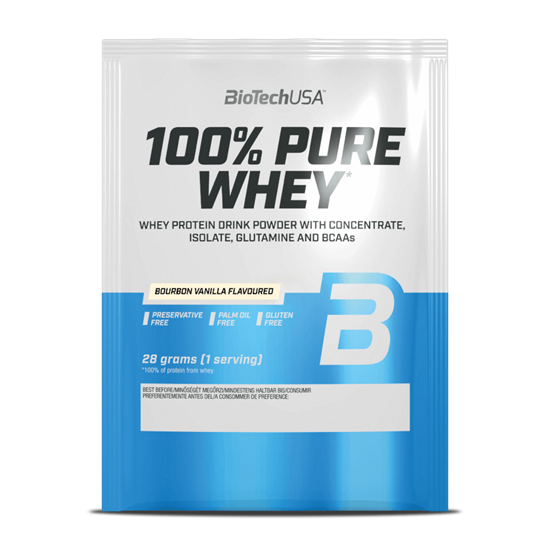 100% Pure Whey tejsavó fehérjepor - bourbon vanília - 28g - BioTech USA [28 g]