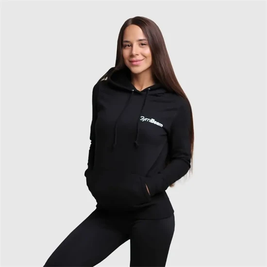 PRO Hoodie fekete női pulóver - (XS) - GymBeam