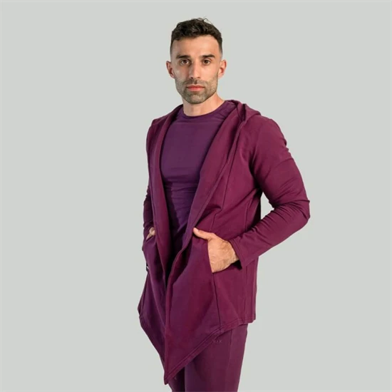 Kapucnis kardigán Plum - (XXL) - STRIX