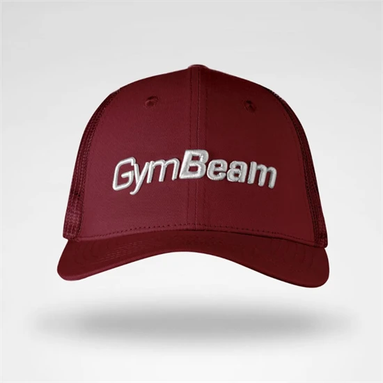 Mesh Panel Cap burgundi baseball sapka - GymBeam