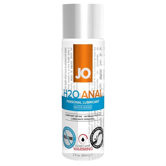 JO H2O Anal Warming - melegítő vízbázisú anál síkosító [Kiszerelés: 60]