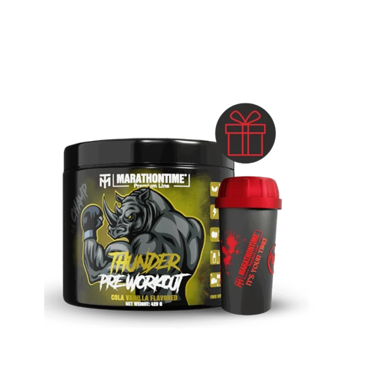 THUNDER Pre-Workout Edzés Előtti Energizáló 350 g - vaníliás kóla - Marathontime