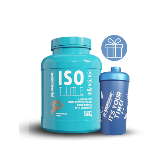 Iso Time fehérjeIzolátum laktázenzimmel 2000 g - Marathontime [Ízesítés: étcsokoládé]
