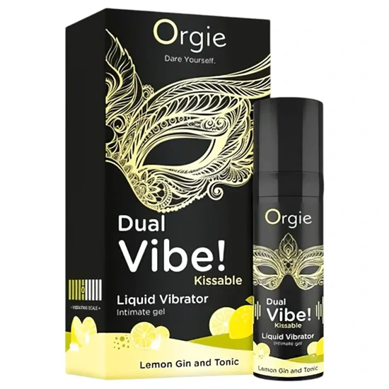 Orgie Dual Vibe - unisex folyékony vibrátor - Gin Tonic