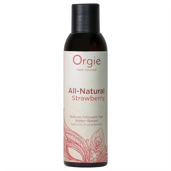Orgie All Natural - vízbázisú síkosító gél - eper