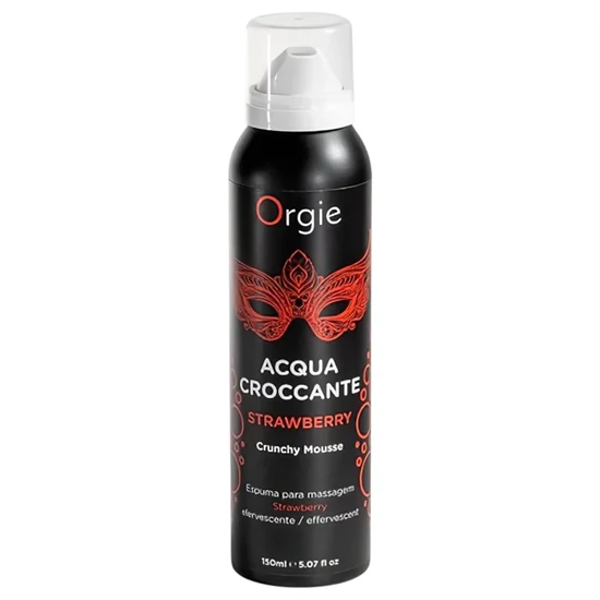 Orgie Acqua Croccante - masszázs hab - eper
