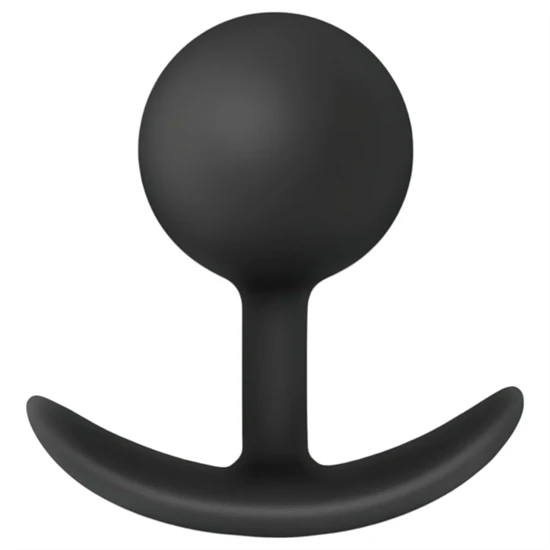 Anal Adventures Platinum Vibra Plug - anál dildó (fekete)