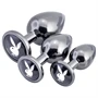 Playboy - anál plug szett - 3 részes (ezüst)