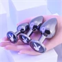Playboy - anál plug szett - 3 részes (ezüst)