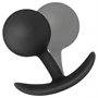 Anal Adventures Platinum Vibra Plug - anál dildó (fekete)