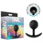 Anal Adventures Platinum Vibra Plug - anál dildó (fekete)