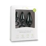 EasyToys - gyűrűs anál plug szett - 3 db (fekete)