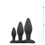 EasyToys Rocket - anál plug szett (fekete, 3 részes)